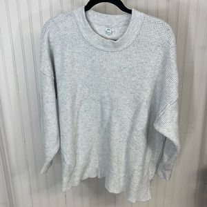 Aerie crewneck waffle knit sweater
